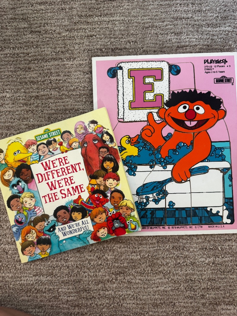 Vintage Sesame Street Bundle | Puzzle & Book!